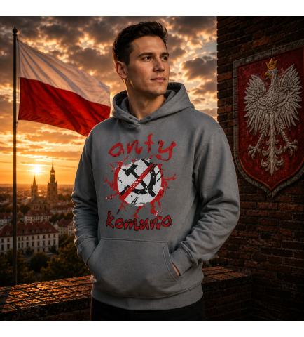 BLUZA Z KAPTUREM ANTY KOMUNA 2